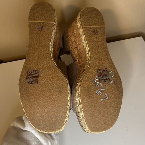 Dolce Vita Straw Otto Suede Ankle Strap Platform Wedge Espadrilles Sandal 9.5 - Picture 10 of 12